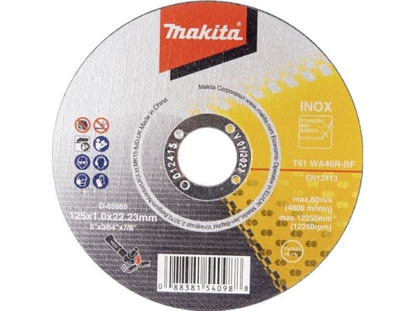 Makita D-65969-50 kappeskive 125x1,0 mm INOX