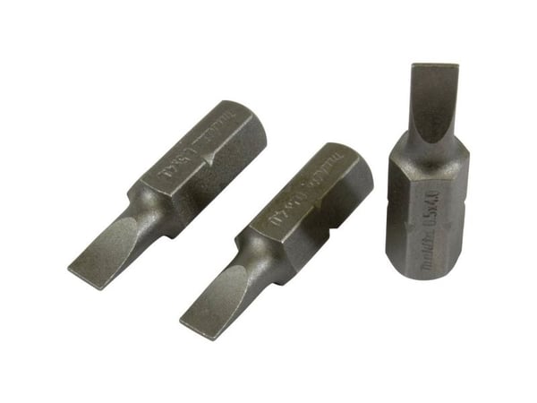 Makita B-23519, 3 stykker, Kors, 1/4", SL0.5x4,0, 25 mm