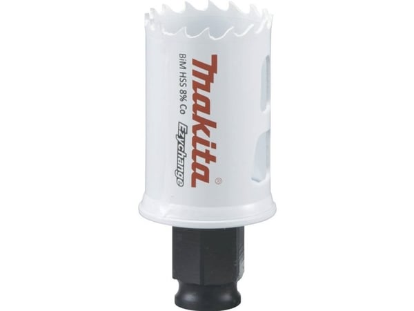Makita E-03735, Enkelt, Bor, Stål, Aluminium, Plast, Tre, Rustfritt stål, Hvit, Bimetall, 4,4 cm