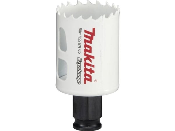 Makita E-03763, Enkelt, Bor, Stål, Aluminium, Plast, Tre, Rustfritt stål, Hvit, Bimetall, 4,4 cm
