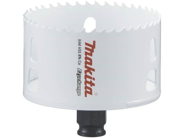 Makita E-03953, Yksi, Pora, Terästä, Alumiini, Muovi, Puu, Ruostumaton teräs, Valkoinen, Kaksoismetalli, 4,4 cm