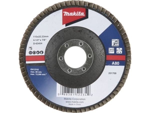 Makita D-63454, Hiomakiekko, Tasainen keskiosa, Makita, 2,22 cm, 11,5 cm, 80 m/s