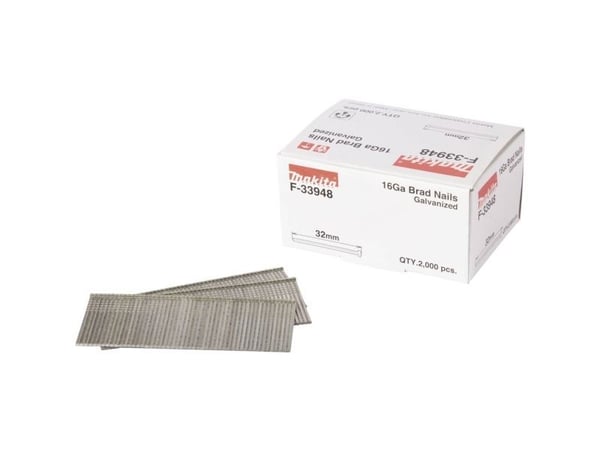 Makita - Brad nails - 2000 deler - 2.8 mm - lengde: 32 mm - for Makita DBN600, GF600SE