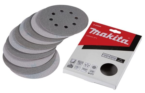 Makita D-65888, Slipeskive, Tre, Makita, Grå, Rund, 12,5 cm