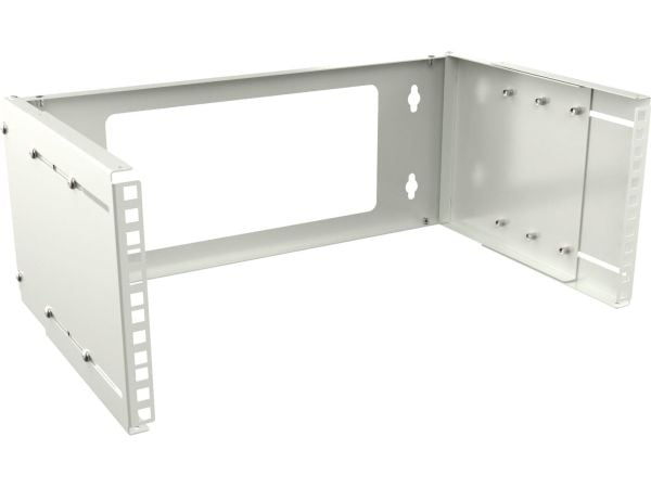 Lanview by Logon - Rackveggmontering åpen ramme - adjustable depth - hvit - 4U - 19"