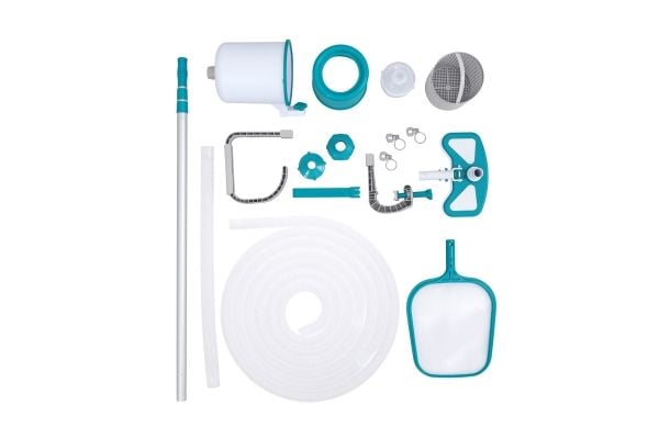 Bestway AquaClean Deluxe Poolvedligeholdelsessæt m/Støvsuger og Skimmer