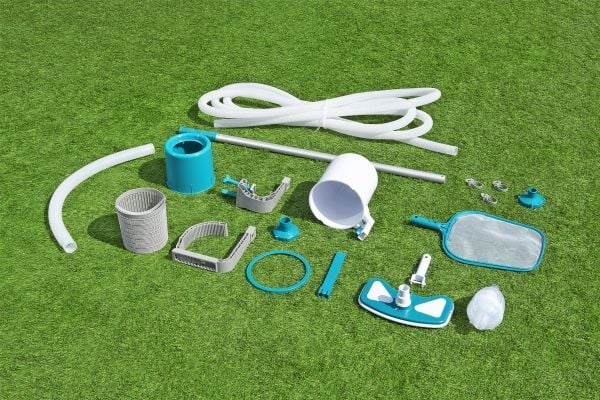 Bestway AquaClean Deluxe Poolvedligeholdelsessæt m/Støvsuger og Skimmer