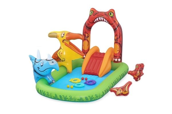 Bestway oppblåsbar lekeplass Jurassic 241 x 140 x 137 cm Bestway 53160
