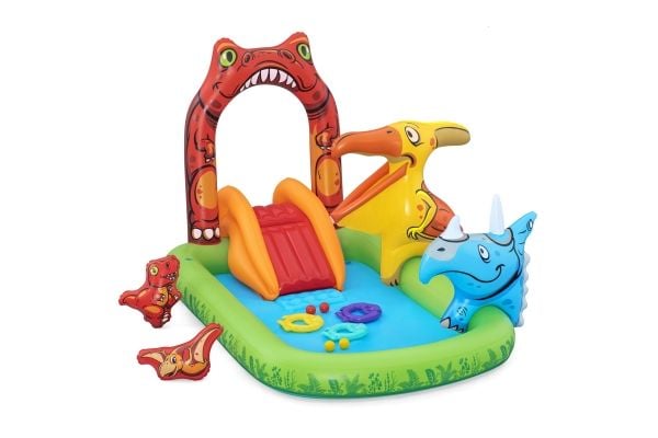 Bestway oppblåsbar lekeplass Jurassic 241 x 140 x 137 cm Bestway 53160