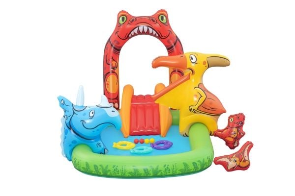 Bestway oppblåsbar lekeplass Jurassic 241 x 140 x 137 cm Bestway 53160