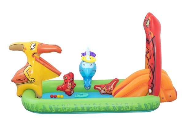 Bestway oppblåsbar lekeplass Jurassic 241 x 140 x 137 cm Bestway 53160
