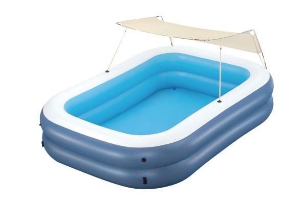 Uppblåsbar familjepool med tak 254 x 174 x 140 cm Bestway 54449