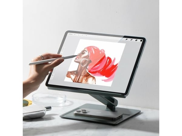 Native Union HOME-STAND-BLK, Ställ förl bärbar dator och surfplatta, Svart, Gjuten aluminium, Silikon, 43,2 cm (17"), 5 kg, MacBook Air (13-inch, E...