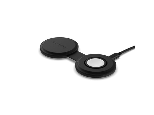 Satechi OntheGo 2-in-1, Sisätila, USB, Langaton lataaminen, musta