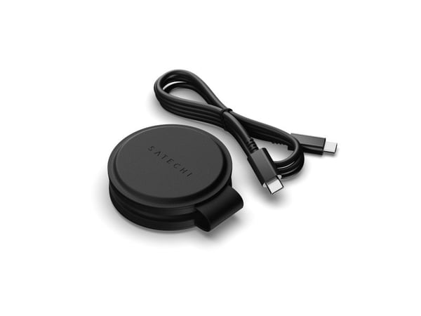 Satechi OntheGo 2-in-1, Sisätila, USB, Langaton lataaminen, musta