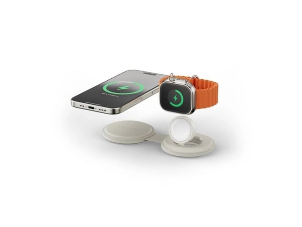Satechi OntheGo 2-in-1, Sisätila, USB, Langaton lataaminen, Valkoinen