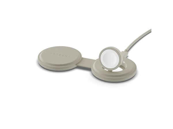 Satechi OntheGo 2-in-1, Sisätila, USB, Langaton lataaminen, Valkoinen