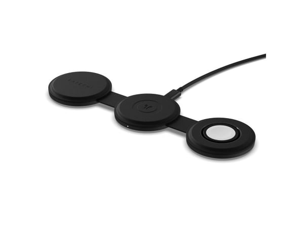 Satechi OntheGo 3-in-1, Sisätila, USB, Langaton lataaminen, musta