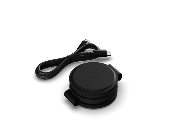 Satechi OntheGo 3-in-1, Sisätila, USB, Langaton lataaminen, musta