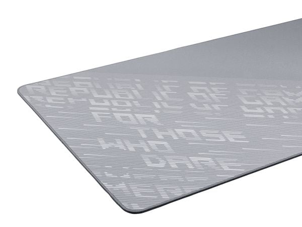 ASUS ROG Scabbard II Arctic Gray XXL, Harmaa, Kuvio, Kangas, Kumi, Liukumaton pohja, Pelihiirimatto