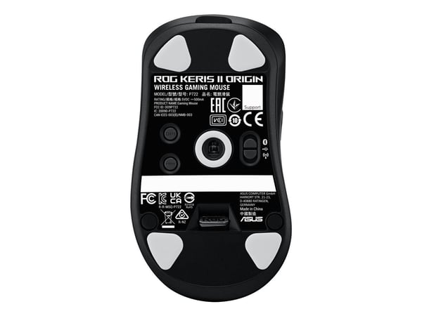 ASUS ROG Keris II Origin BLK, Oikeakätinen, Optinen, RF Wireless + Bluetooth + USB Type-A, 42000 DPI, musta