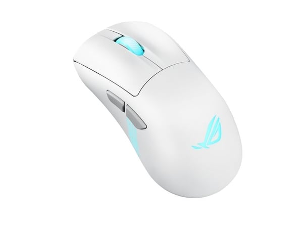 ASUS ROG Keris II Origin - Mus - ergonomisk - optisk - 7 knapper - trådløs, kablet - 2.4 GHz, USB 2.0, Bluetooth 5.1 - USB ROG Omni trådløs mottake...