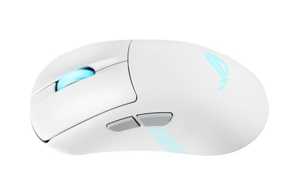 ASUS ROG Keris II Origin - Mus - ergonomisk - optisk - 7 knapper - trådløs, kablet - 2.4 GHz, USB 2.0, Bluetooth 5.1 - USB ROG Omni trådløs mottake...