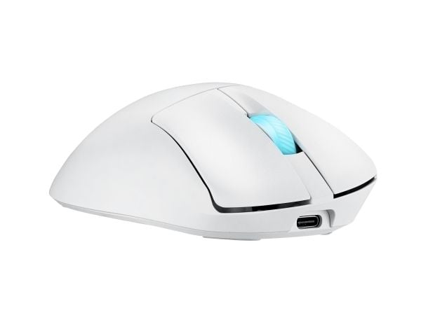 ASUS ROG Keris II Origin - Mus - ergonomisk - optisk - 7 knapper - trådløs, kablet - 2.4 GHz, USB 2.0, Bluetooth 5.1 - USB ROG Omni trådløs mottake...