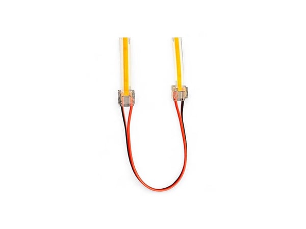 Light Solutions Double SmartClip for 10mm COB LED Ribbon with 15cm cord - 5-pack