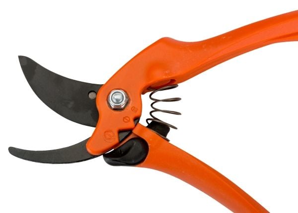 Bahco sekatør med to-posisjons hodelås for kapping av 12 og 20 mm grener. Xylan® bladbelegg. Total lengde 200 mm.