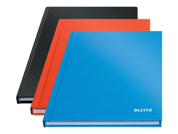 Leitz Solid - Notisbok - A5 (148 x 210 mm) - 80 ark / 160 sider - linjert - lyseblå - plast