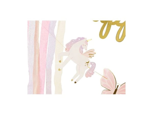 PartyDeco GRL120, Vimpler, Papir, Flerfarget, Bursdag, Jente, 2300 mm