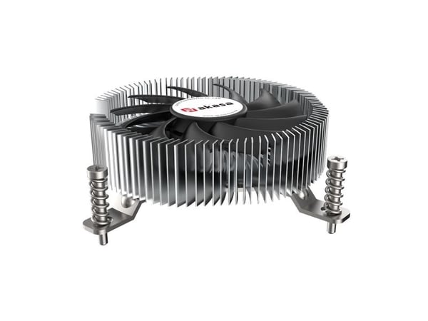 Akasa - Prosessorkjøler - ekstra sikker, lavprofil, aluminium, tynn mini-ITX, med kobberkjerne - (for: LGA1700) - aluminium og kobber - 75 mm