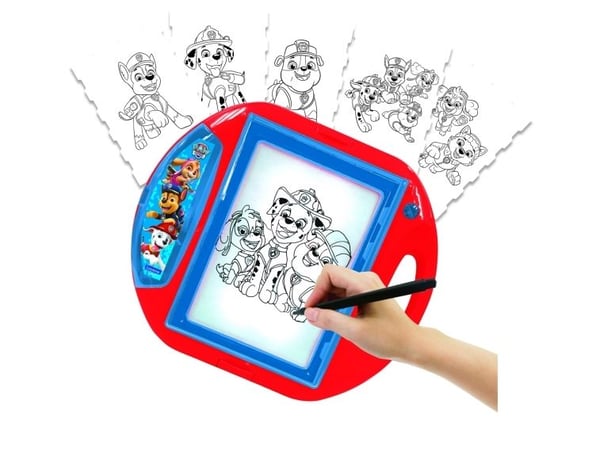 Lexibook Paw Patrol Drawing Projector, Tegneprojektor for barn, 4 år, Batterier kreves, Papir, Blå, Rød, Hvit