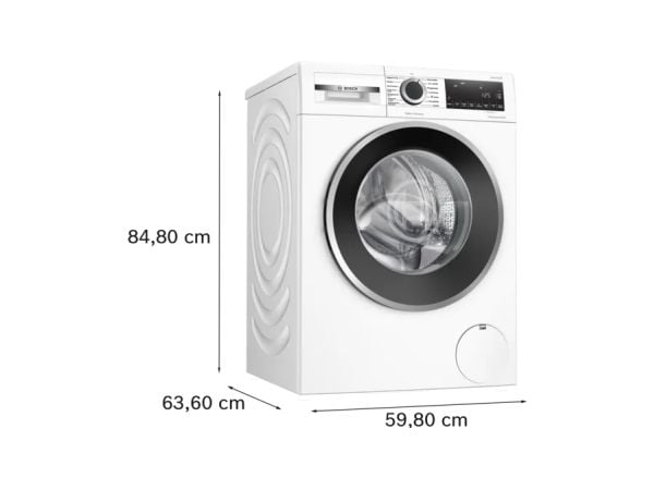 Bosch - Vaskemaskin - høyde: 85 cm - frontileggelse - 9 kg - 1351 rpm