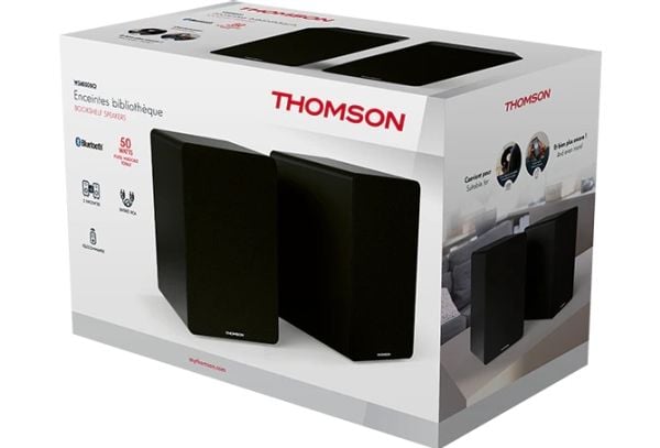 Thomson Hifi høyttalere bokhylle 50W BT 5.0 RCA svart