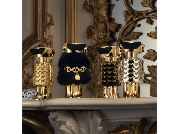 Rabanne Fame The Couture Edition, Kvinner, 80 ml, Ikke-påfyllbar flaske, Bergamott, kokosnøtt, røkelse, iris, jasmin, tre, moskus, sandeltre, vanilje