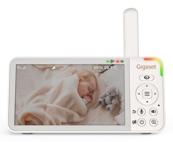 Gigaset BABY 500 Video, 300 m, 60 min, 50 m, 300 m, Valkoinen, LCD
