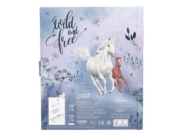 Depesche Miss Melody 0413237, Personlig dagbok, Flerfarget, Bilde, Innbundet (hardcover), Barn, 150 mm |