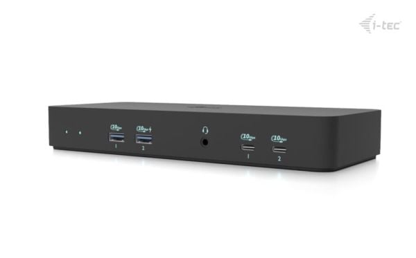 i-Tec - Dokkingstasjon - USB-C / USB4 / Thunderbolt 3 / Thunderbolt 4 / Thunderbolt 5 - HDMI, 2 x DP - 1GbE - 135 watt - Europa