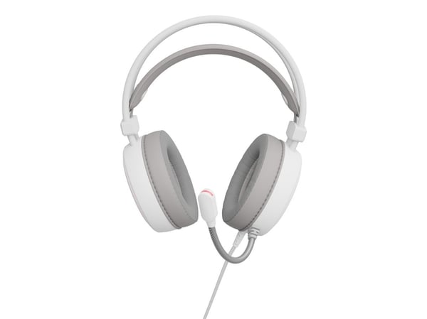 Genesis Neon 613 - 2. generasjon - hodesett - full størrelse - kablet - 3,5 mm jakk, USB-A - hvit
