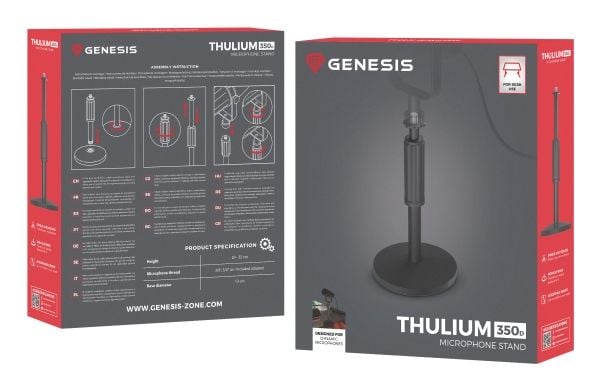 Genesis Thulium 350D - Ställ för mikrofon - svart