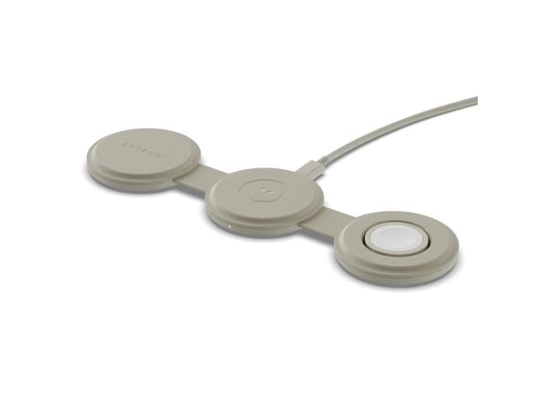 Satechi OntheGo 3-in-1, Sisätila, USB, Langaton lataaminen, Valkoinen