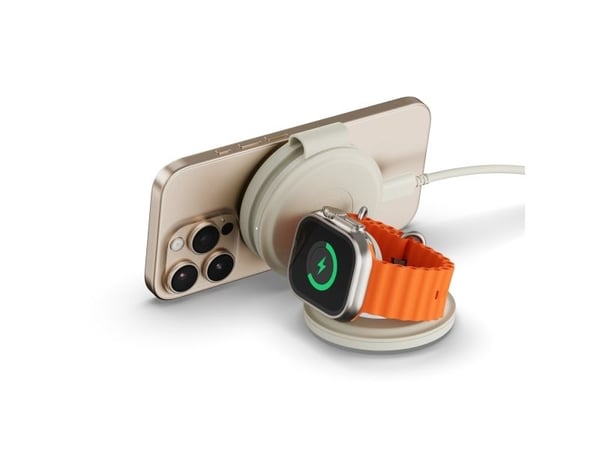 Satechi OntheGo 3-in-1, Sisätila, USB, Langaton lataaminen, Valkoinen