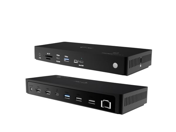 i-Tec - Dokkingstasjon - USB-C / USB4 / Thunderbolt 3 / Thunderbolt 4 / Thunderbolt 5 - 2 x HDMI, Thunderbolt 4 - 1GbE, 2.5GbE - 160 watt - Europa