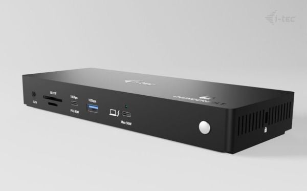 i-Tec - Dokkingstasjon - USB-C / USB4 / Thunderbolt 3 / Thunderbolt 4 / Thunderbolt 5 - 2 x HDMI, Thunderbolt 4 - 1GbE, 2.5GbE - 160 watt - Europa