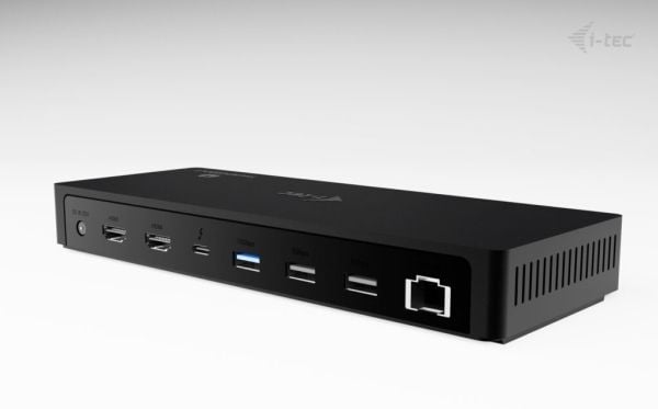 i-Tec - Dokkingstasjon - USB-C / USB4 / Thunderbolt 3 / Thunderbolt 4 / Thunderbolt 5 - 2 x HDMI, Thunderbolt 4 - 1GbE, 2.5GbE - 160 watt - Europa