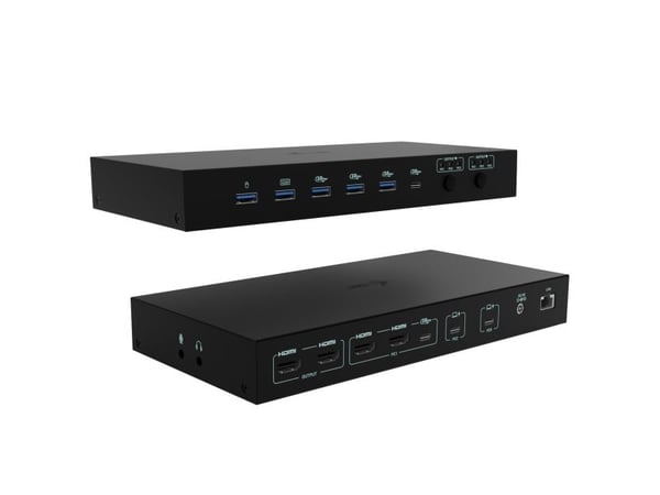 i-Tec - Dokkingstasjon - USB-C / USB4 / Thunderbolt 3 / Thunderbolt 4 / Thunderbolt 5 - 2 x HDMI, 2 x USB-C - 1GbE - 180 watt - Europa