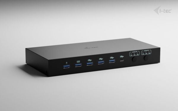 i-Tec - Dokkingstasjon - USB-C / USB4 / Thunderbolt 3 / Thunderbolt 4 / Thunderbolt 5 - 2 x HDMI, 2 x USB-C - 1GbE - 180 watt - Europa