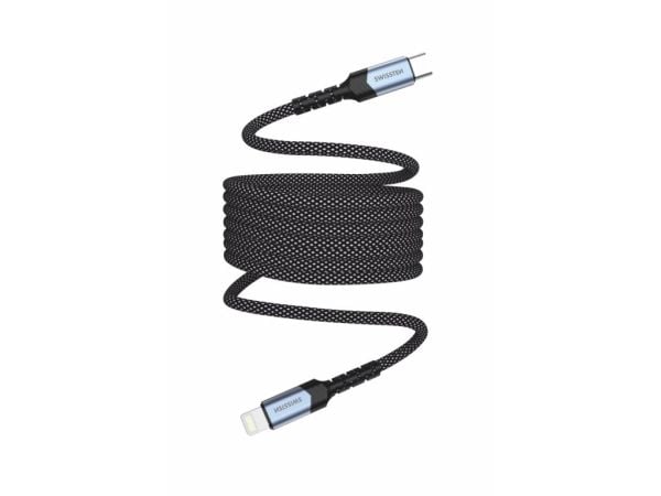 Kabel USB Swissten magnetisk datakabel, selvopptrekkende USB-C / Lightning 1 M
